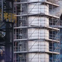 West Covina Scaffolding Rental industrial access scaffold system surrounding equipment and structures